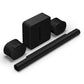Sonos Ultimate Immersive Set with Arc Ultra Sound Bar, Sub 4 Wireless Subwoofer, and Pair of Era 300 Wireless Speakers (Black)