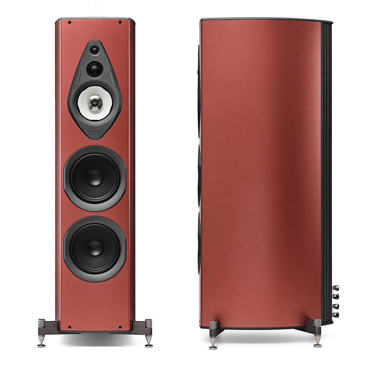 Sonus faber Amati Supreme Floorstanding Speakers - Pair (Terra Rosa)