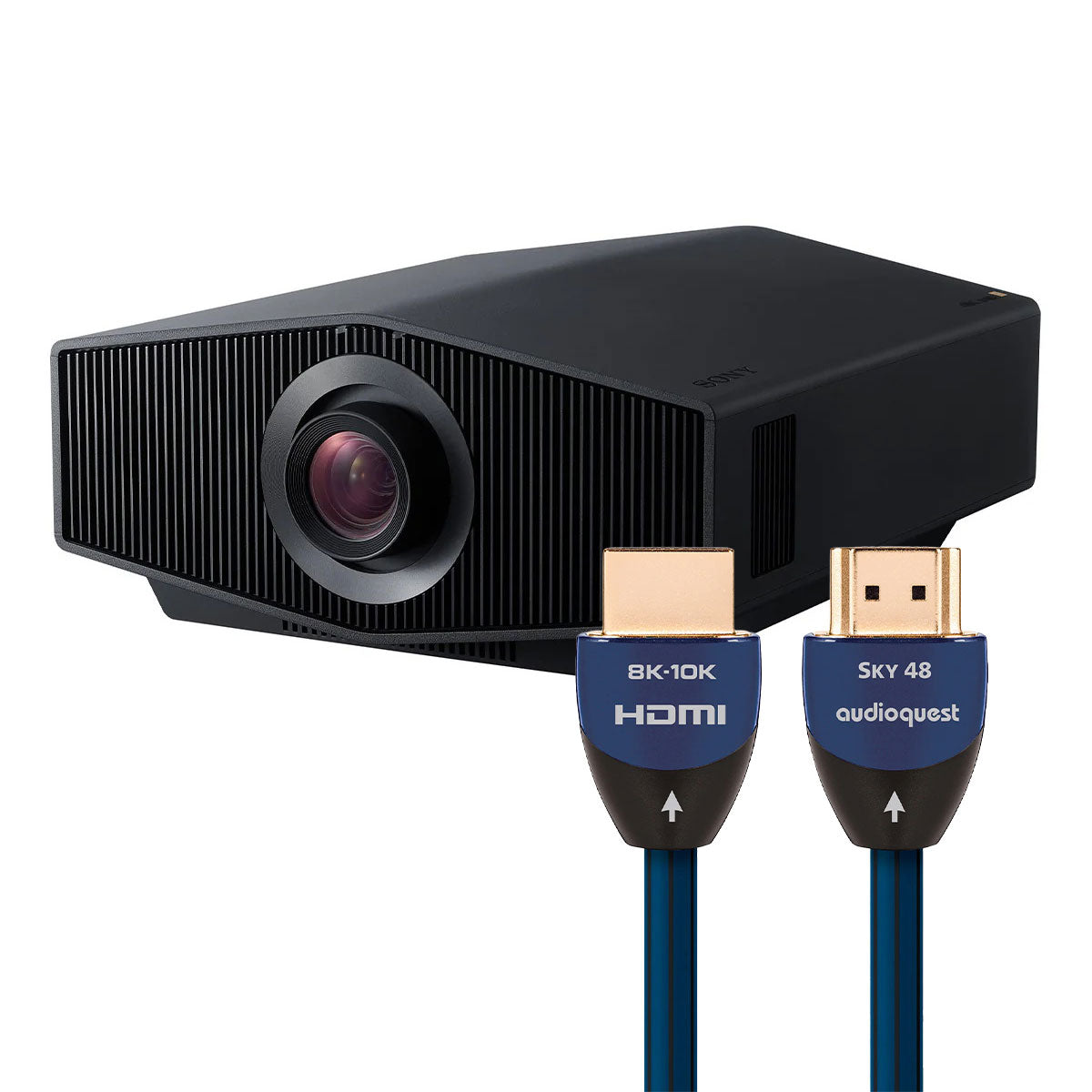 Sony VPL-XW6100ES 4K Laser Projector with AudioQuest SKY 48 3m HDMI Cable (Black)