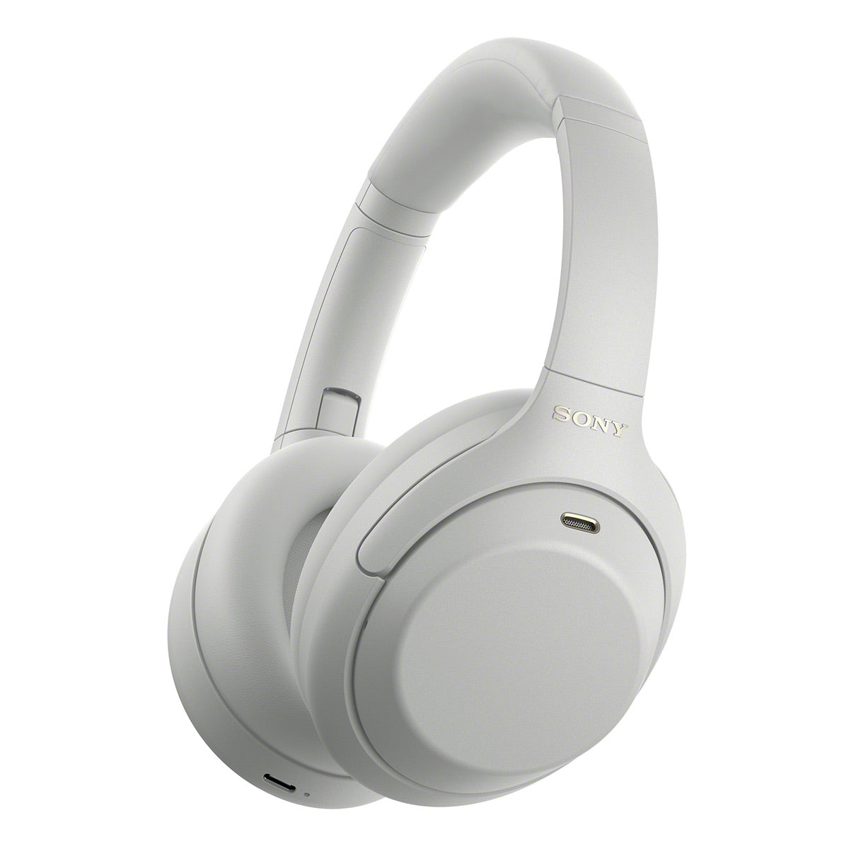 Sony WH-1000XM4C Wireless Noise Cancelling Over-Ear Headphones with USB-C (White)