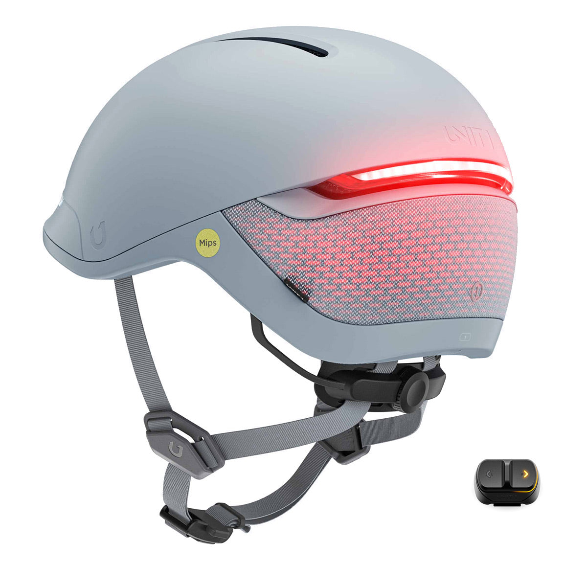 Unit 1 FARO Smart Helmet with Mips Impact Safety System & Wireless Navigation Remote for Directional Signaling - Large (Stingray)