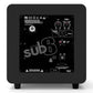 Kanto SUB8 8" Powered Subwoofer Bundle with AudioQuest Jack Russell Subwoofer Cable - 4m (Black)
