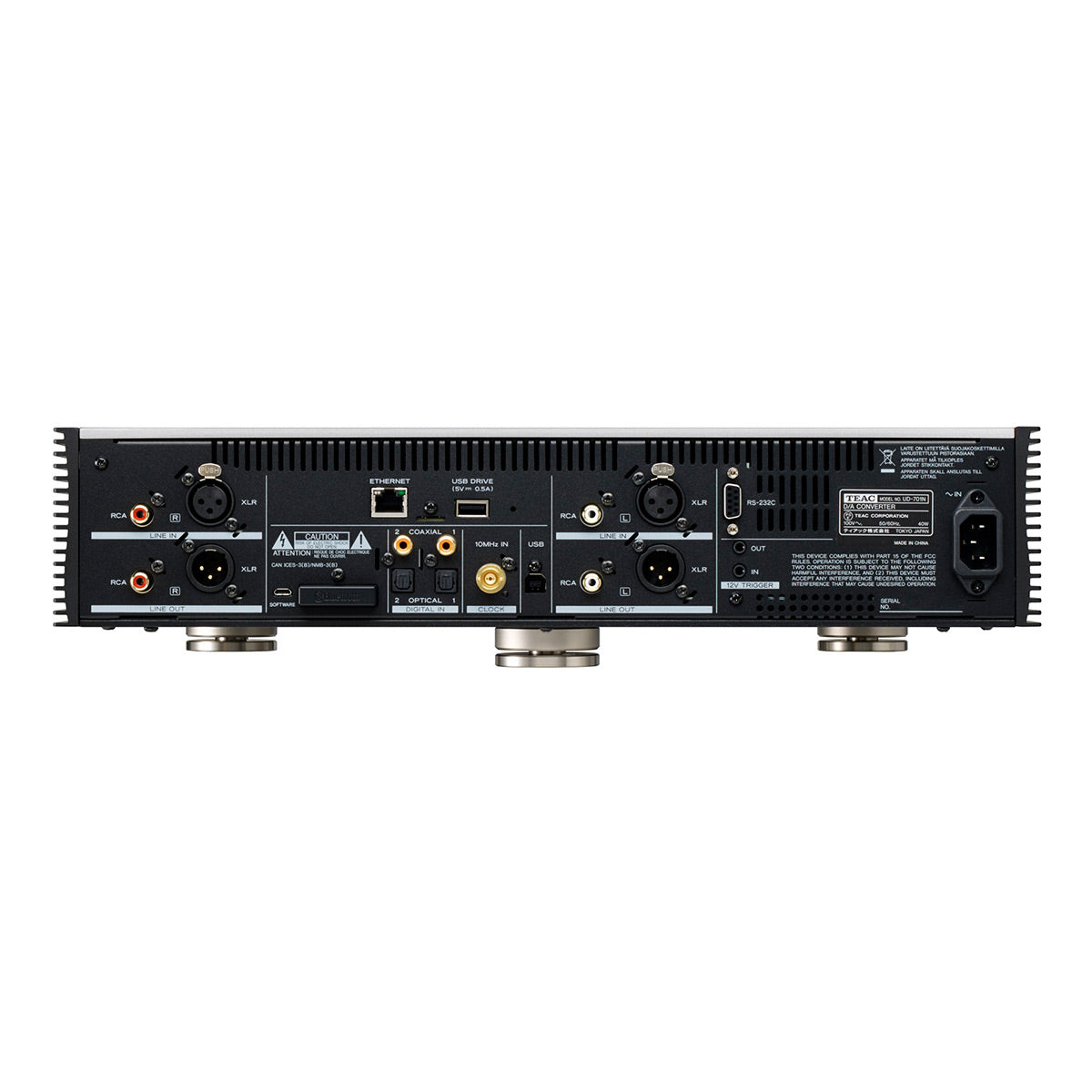 TEAC VRDS-701 Balanced CD Player, DAC, Preamplifier, & Headphone Amplifier (Silver)