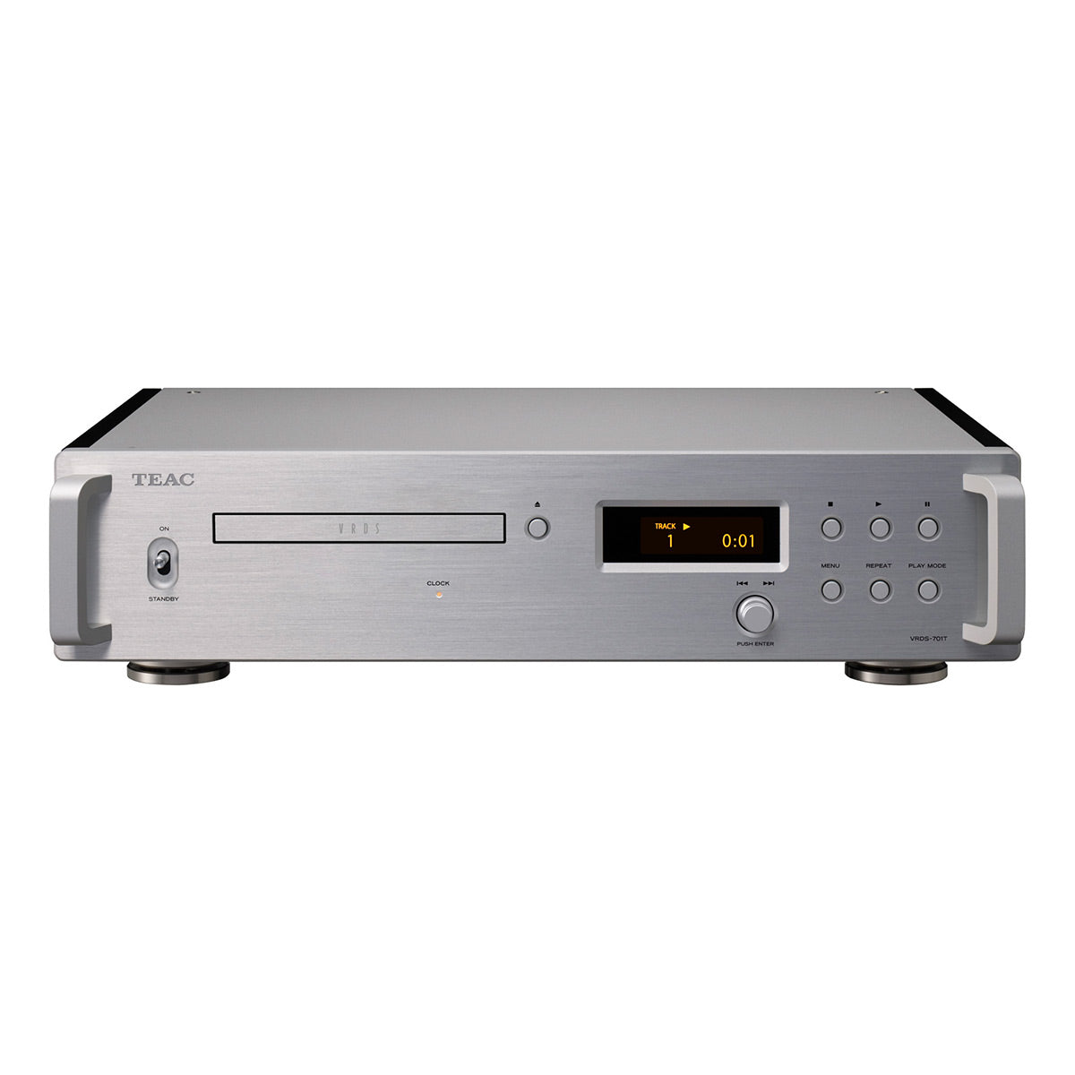 TEAC VRDS-701T CD Transport with MQA Decoding & External Clock Input (Silver)