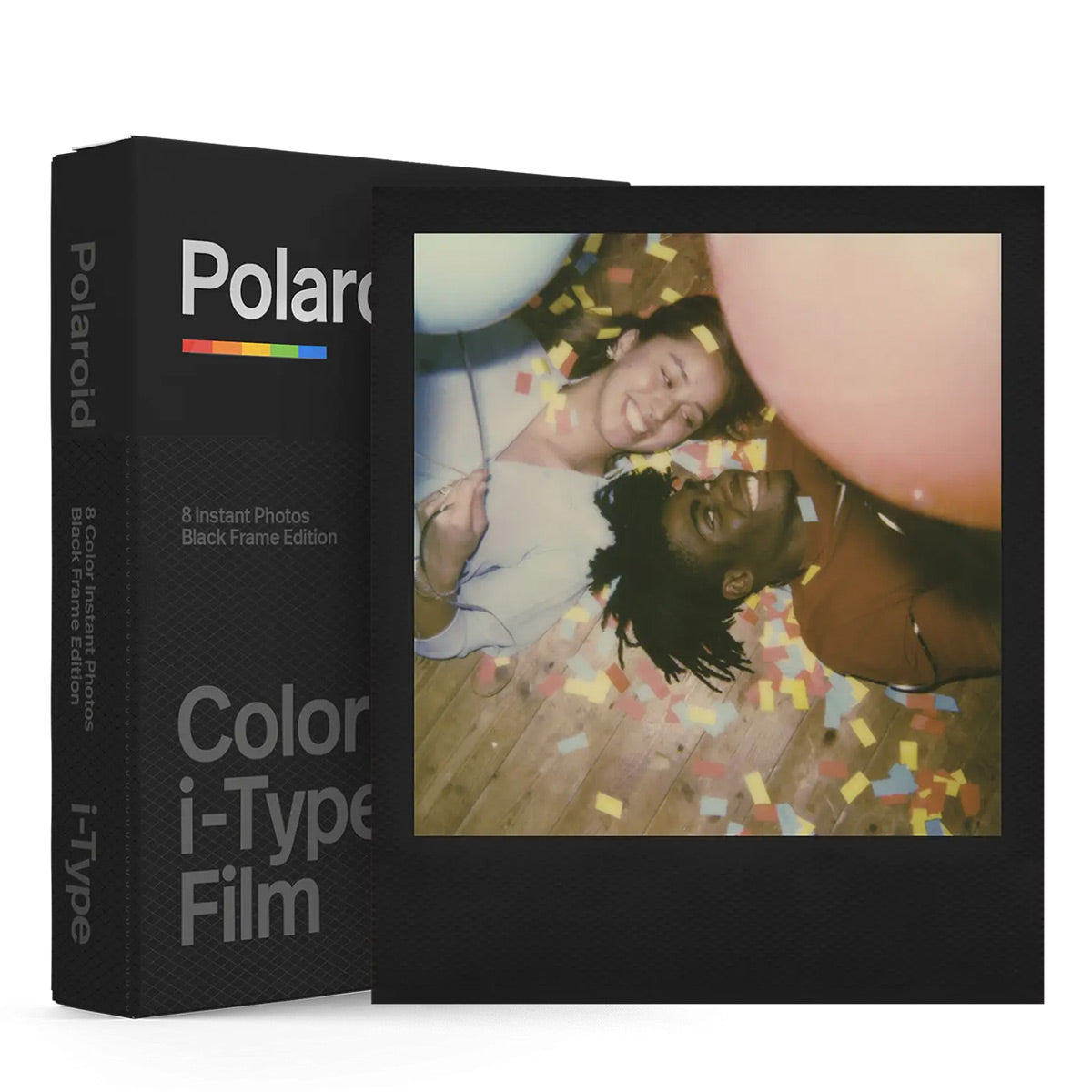 Polaroid Color i-Type Film 8 Instant 3 x 3 Photographs with Black Frame for Now, Now+, Lab, OneStep 2, and OneStep+ Cameras