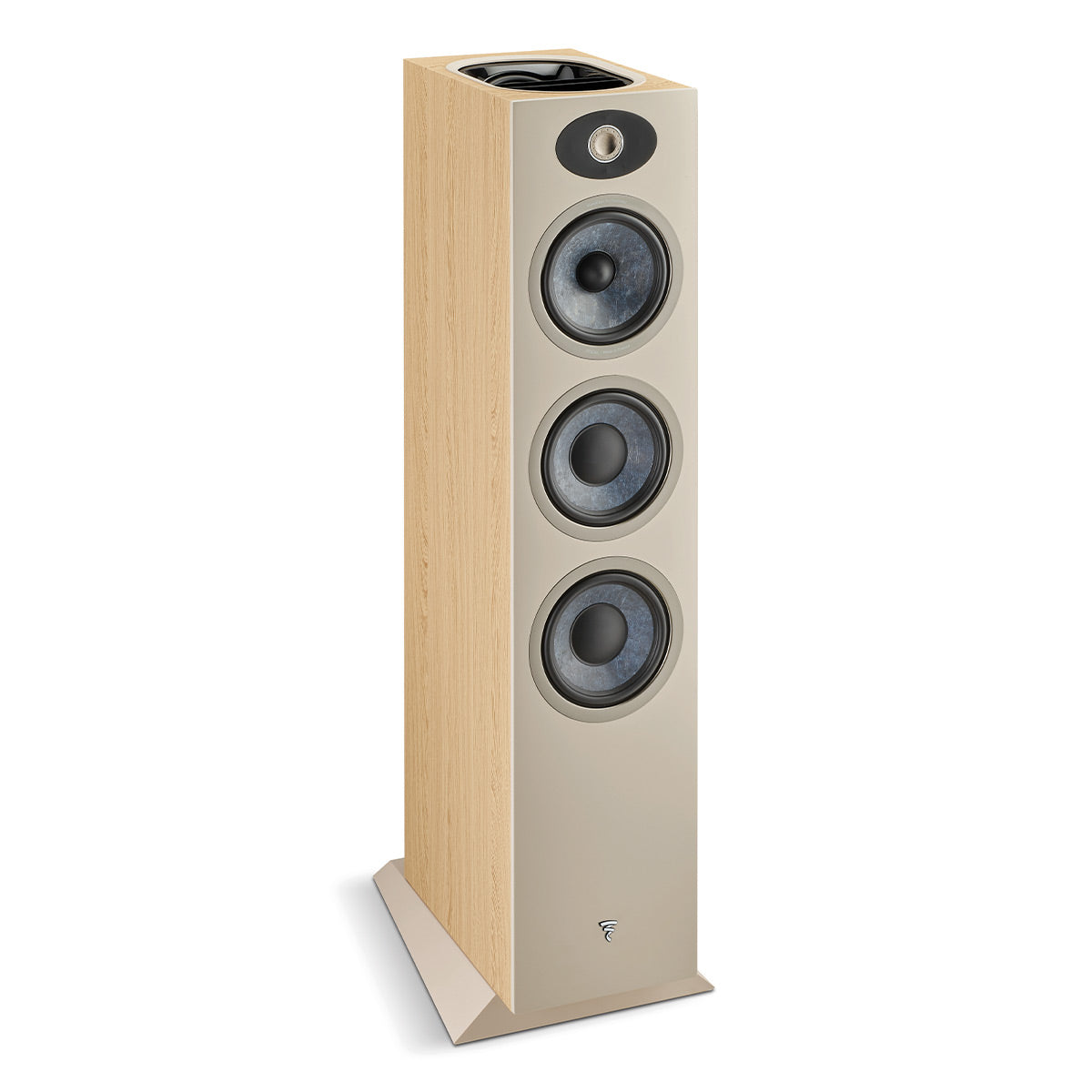 Focal Theva No.3-D 3-Way Bass-Reflex Floorstanding Loudspeakers with 5" Full-Range Up-Firing Drivers - Pair (Light Wood)