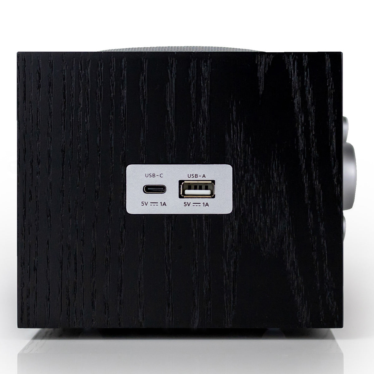 Tivoli Audio Model Three AM/FM Bluetooth Clock Radio with USB Charging Ports (Black Ash/Silver)