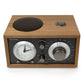 Tivoli Audio Model Three AM/FM Bluetooth Clock Radio with USB Charging Ports (Metallic Taupe/Cherry)