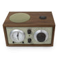 Tivoli Audio Model Three AM/FM Bluetooth Clock Radio with USB Charging Ports (Walnut / Beige)