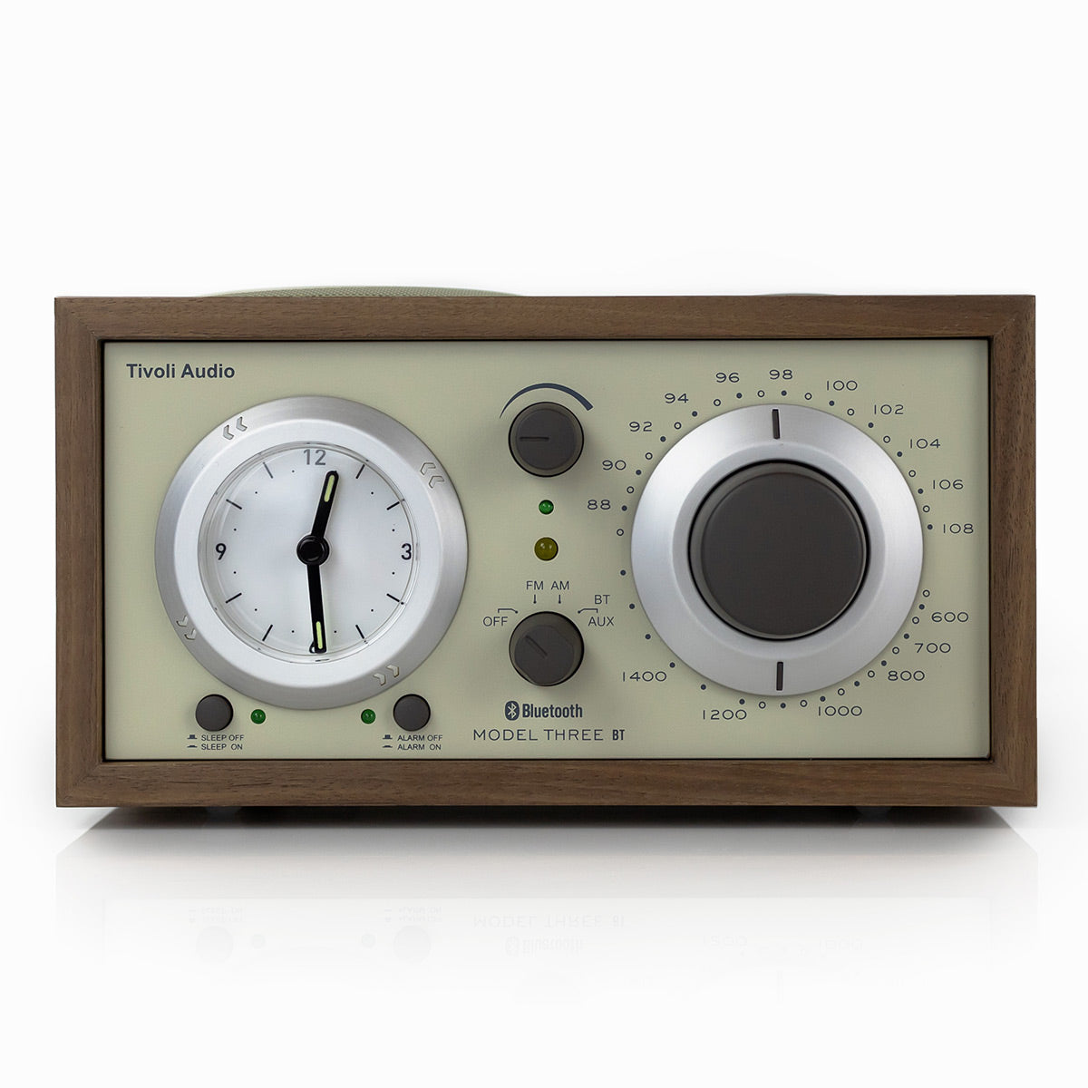 Three Am Tivoli Audio Model Three AM/FM Bluetooth Clock Radio with USB Charging ...