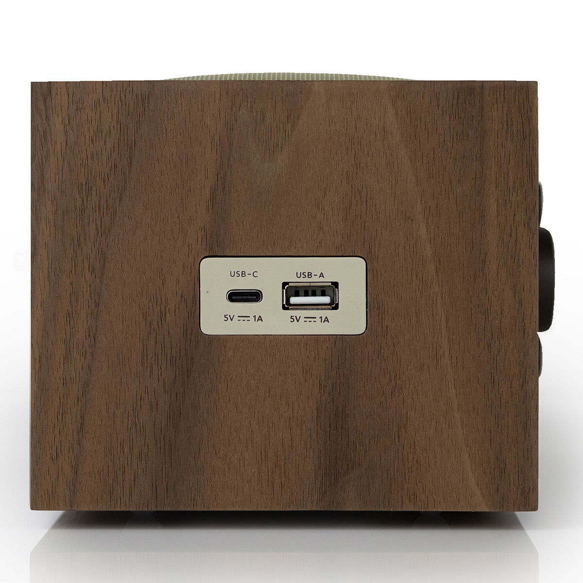 Tivoli Audio Model Three AM/FM Bluetooth Clock Radio with USB Charging Ports (Walnut / Beige)