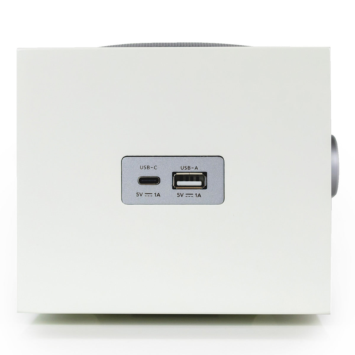 Tivoli Audio Model Three AM/FM Bluetooth Clock Radio with USB Charging Ports (White/Silver)