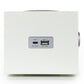 Tivoli Audio Model Three AM/FM Bluetooth Clock Radio with USB Charging Ports (White/Silver)