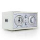 Tivoli Audio Model Three AM/FM Bluetooth Clock Radio with USB Charging Ports (White/Silver)