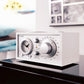 Tivoli Audio Model Three AM/FM Bluetooth Clock Radio with USB Charging Ports (White/Silver)
