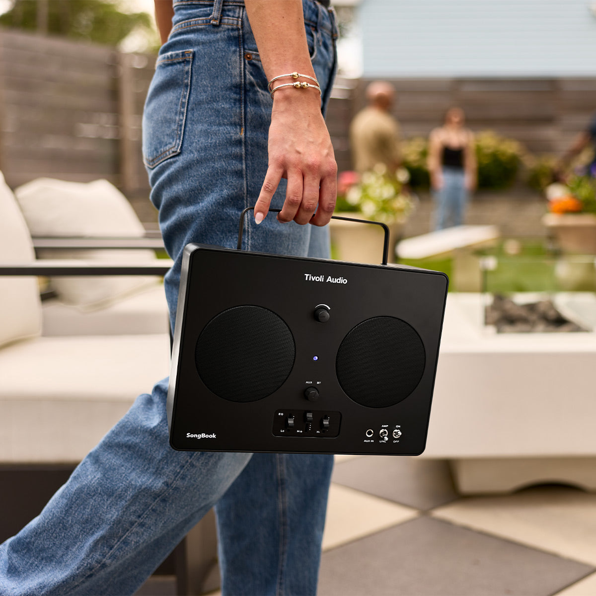 Tivoli Audio Songbook Bluetooth Speaker with Built-In Pre-Amp and Carrying Handle (Black)