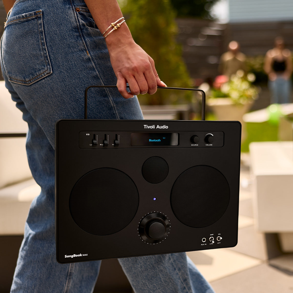 Tivoli Audio Songbook MAX Bluetooth Speaker with Built-In Pre-Amp and Carrying Handle (Black)