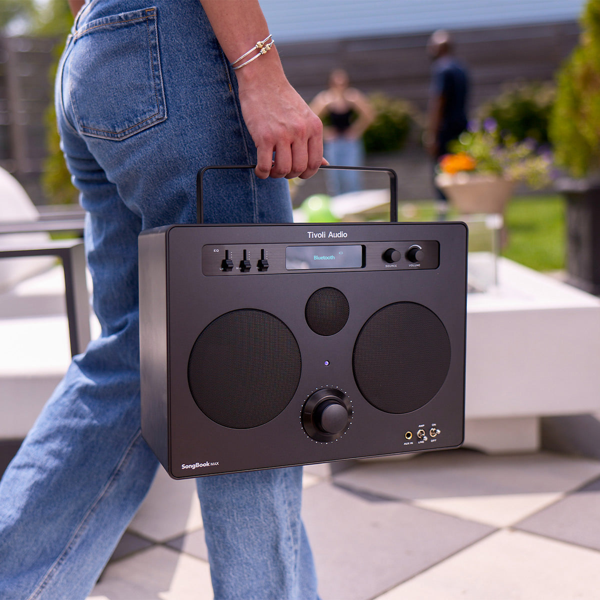 Tivoli Audio Songbook MAX Bluetooth Speaker with Built-In Pre-Amp and Carrying Handle (Black)