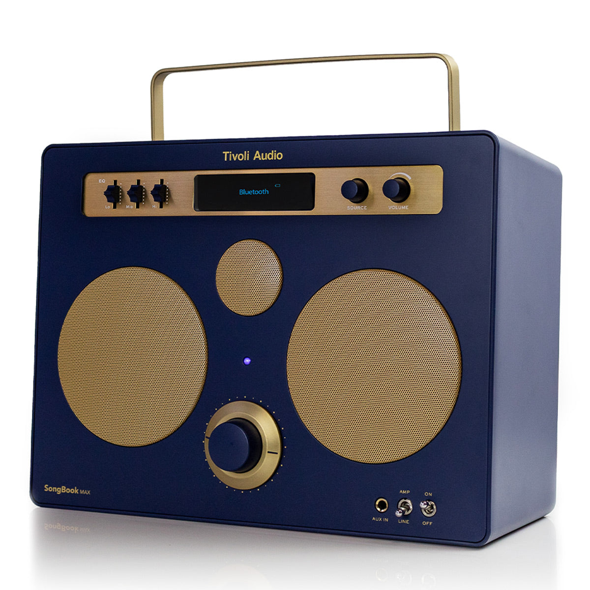 Tivoli Audio Songbook MAX Bluetooth Speaker with Built-In Pre-Amp and Carrying Handle (Blue)