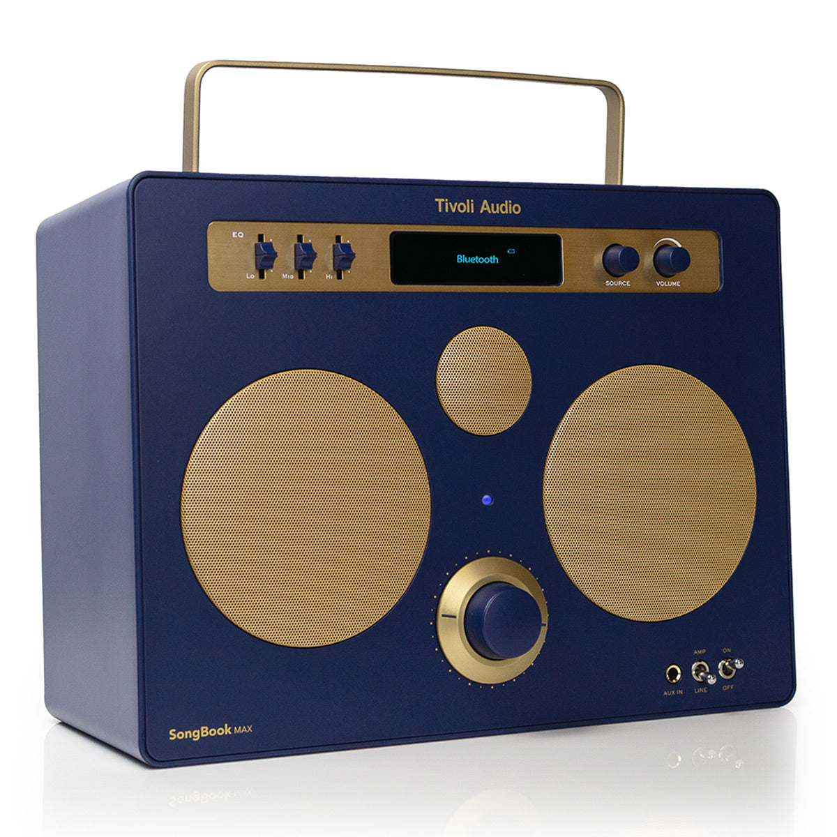 Tivoli Audio Songbook MAX Bluetooth Speaker with Built-In Pre-Amp and Carrying Handle (Blue)
