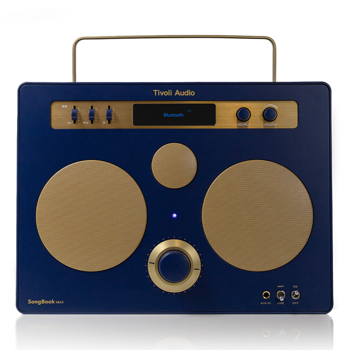 Tivoli Audio Songbook MAX Bluetooth Speaker with Built-In Pre-Amp and Carrying Handle (Blue)