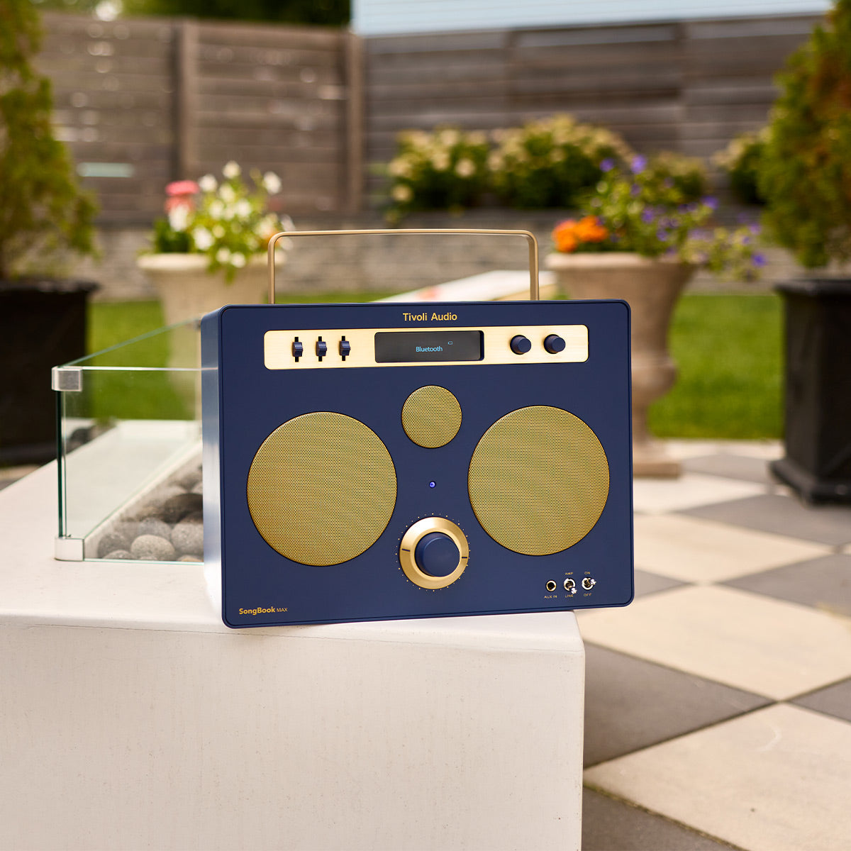 Tivoli Audio Songbook MAX Bluetooth Speaker with Built-In Pre-Amp and Carrying Handle (Blue)