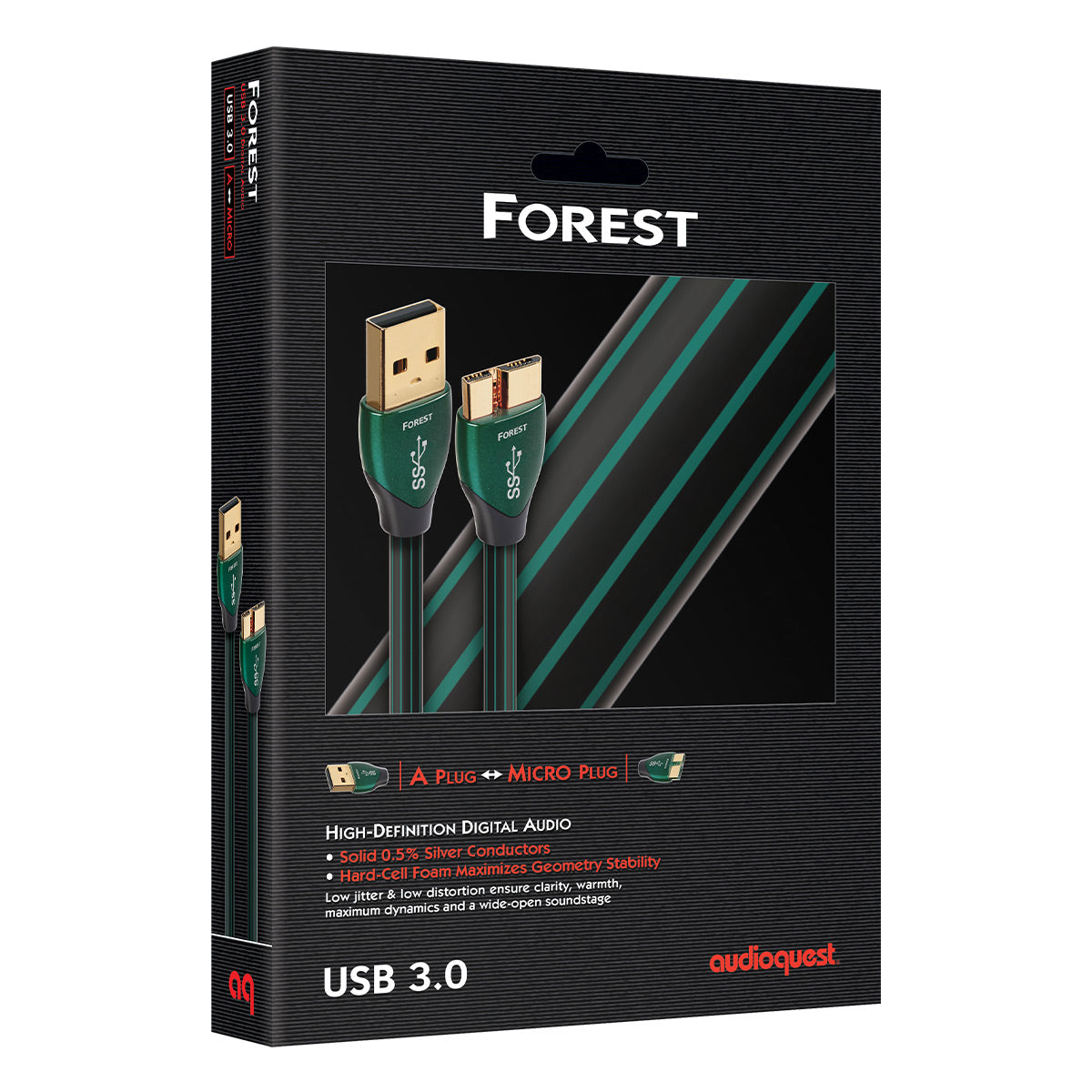 AudioQuest Forest USB to Micro High Definition Digital Audio Cable - Thumbnail 5