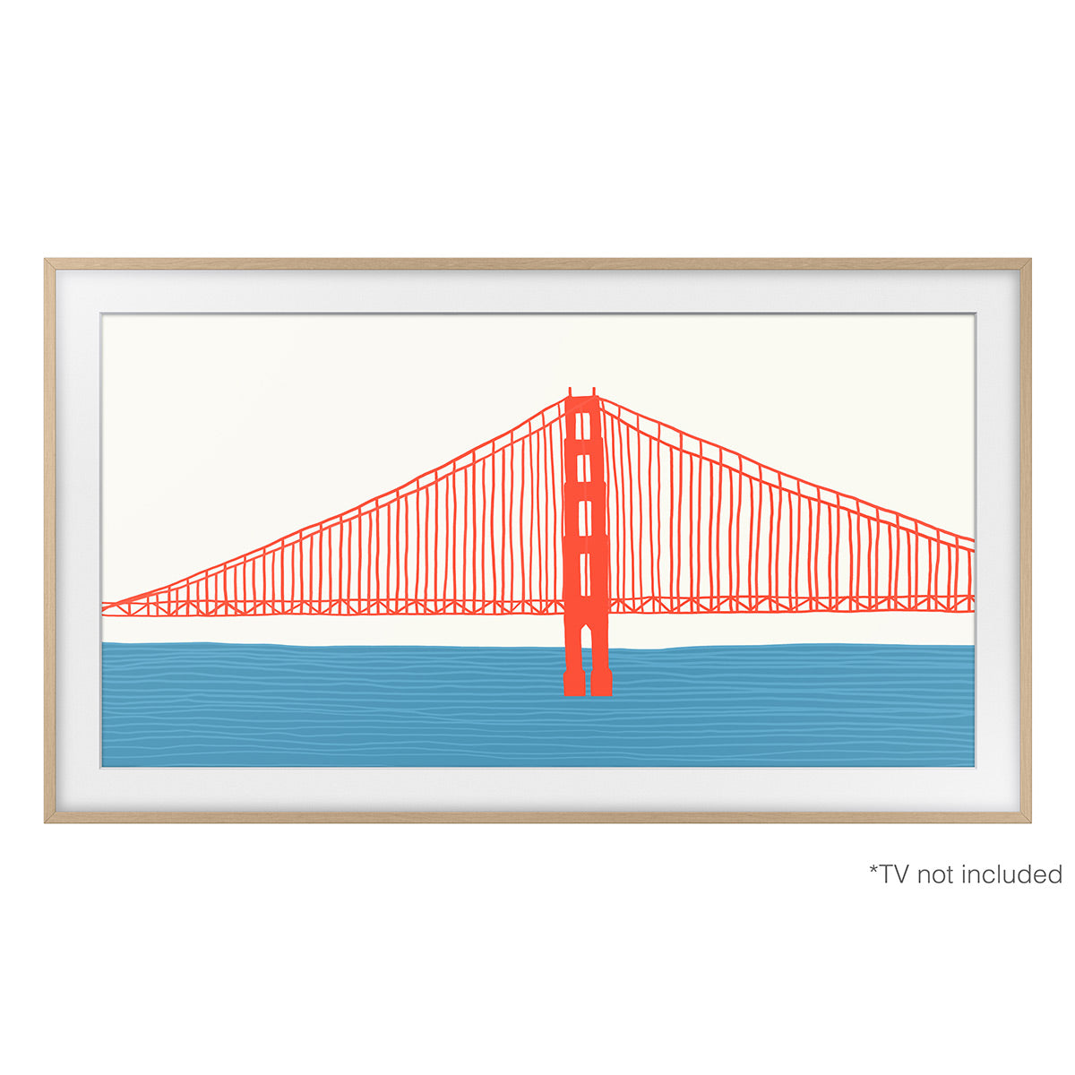 Samsung Customizable Bezel for Samsung The Frame 55" (Modern Teak)