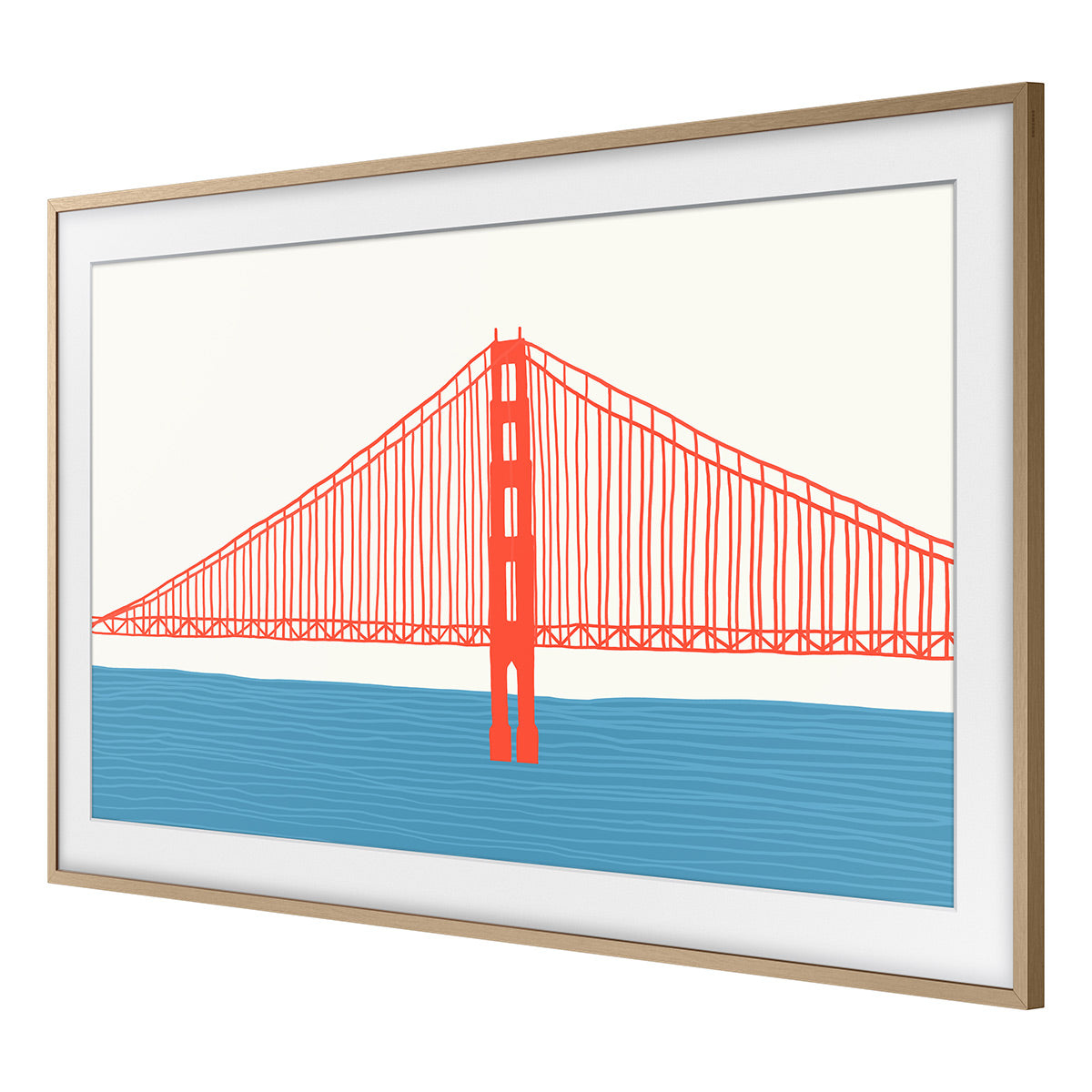 Samsung Customizable Bezel for Samsung The Frame 55" (Modern Teak)