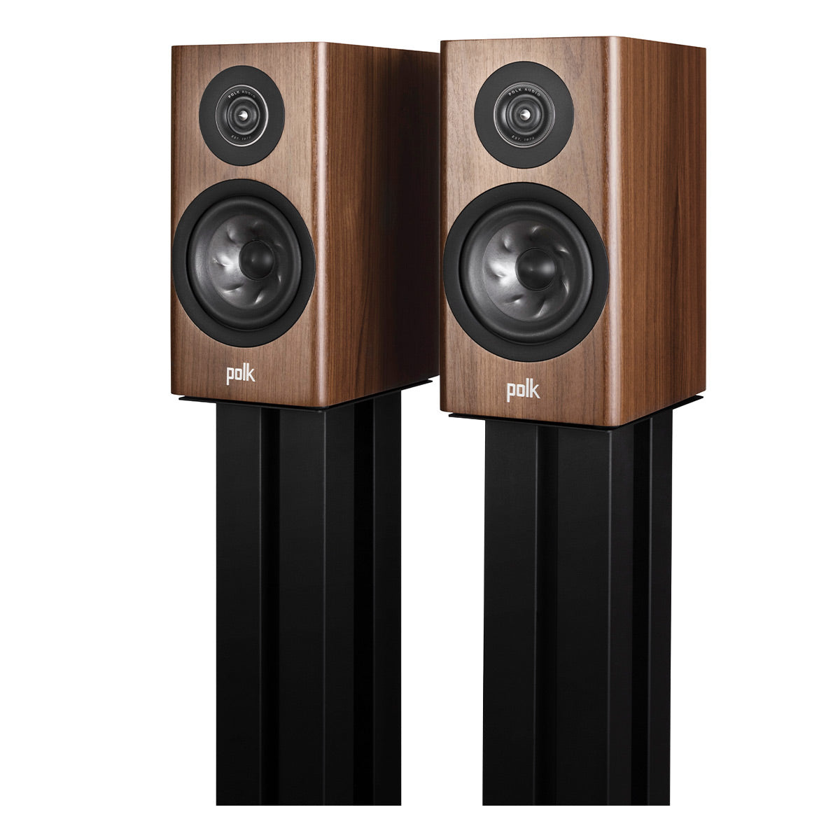 Polk Audio Reserve R100 Bookshelf Speaker Cable Bundle (Walnut)