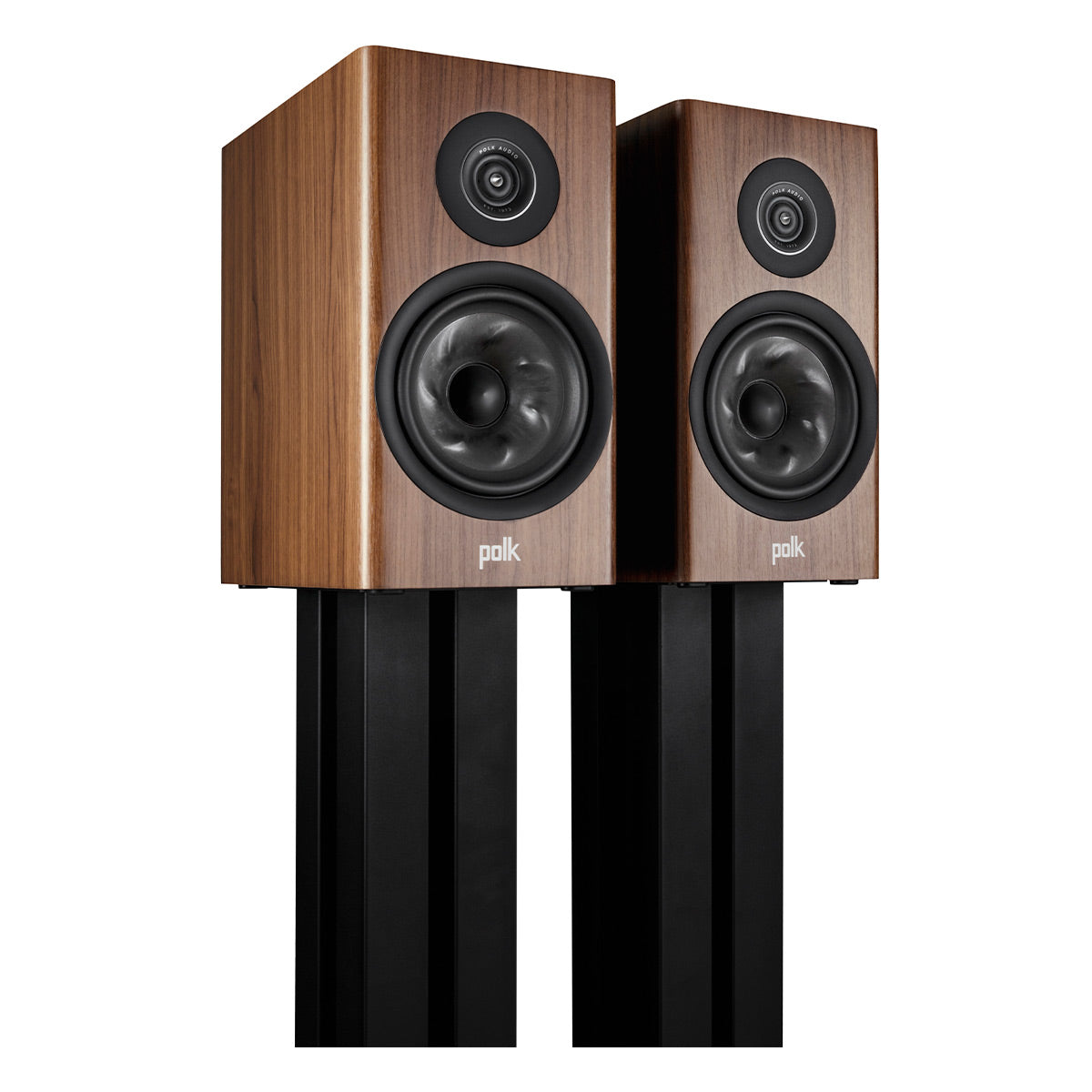 Polk Audio Reserve 200 Bookshelf Speaker Pair with 14 Gauge Speaker Wire - 50 Feet (Walnut)