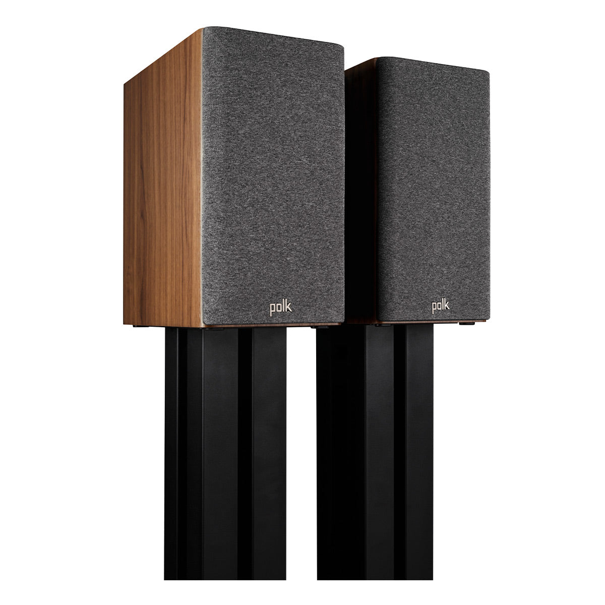 Polk Audio Reserve 200 Bookshelf Speaker Pair with 14 Gauge Speaker Wire - 50 Feet (Walnut)
