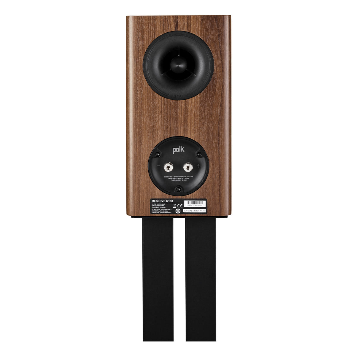 Polk Audio Reserve R100 Bookshelf Speaker Cable Bundle (Walnut)