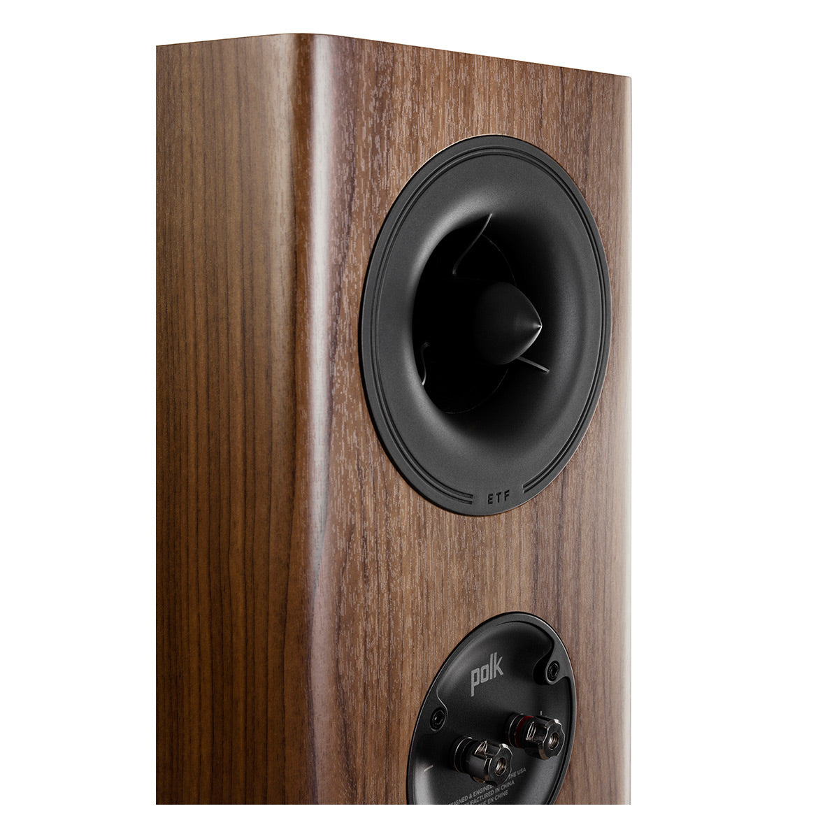 Polk Audio Reserve R100 Bookshelf Speaker Cable Bundle (Walnut)