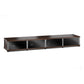 Salamander Designs Synergy 141 Quad AV Cabinet (Dark Walnut with Black Glass Doors & Aluminum Posts)