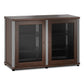 Salamander Synergy 323 Four Shelf AV Cabinet (Dark Walnut with Aluminum Posts)
