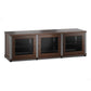 Salamander Designs Synergy 237 Triple AV Cabinet (Dark Walnut with Aluminum Posts)