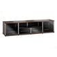 Salamander Synergy 243 Quad AV Cabinet (Dark Walnut with Black Glass Doors & Aluminum Posts)