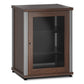 Salamander Designs Synergy 303 Single AV Cabinet (Dark Walnut with Aluminum Posts)