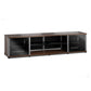 Salamander Designs Synergy 248 Quad AV Cabinet (Dark Walnut with Black Glass Doors and Aluminum Posts)