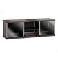 Salamander Designs Synergy 233 Triple AV Cabinet (Dark Walnut with Black Glass & Aluminum Posts)