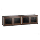 Salamander Designs Synergy 247 Quad AV Cabinet (Dark Walnut with Aluminum Posts)