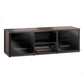 Salamander Designs Synergy 233 Triple AV Cabinet (Dark Walnut with Black Glass & Black Posts)