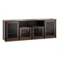 Salamander Designs Synergy 345 Quad AV Cabinet (Dark Walnut with Black Posts)