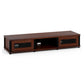Salamander Designs Synergy 132 Triple AV Cabinet (Walnut with Black Posts)