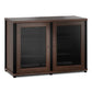 Salamander Designs Synergy 323 Twin AV Cabinet (Dark Walnut with Black Posts)