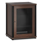 Salamander Designs Synergy 303 Single AV Cabinet (Dark Walnut with Black Posts)