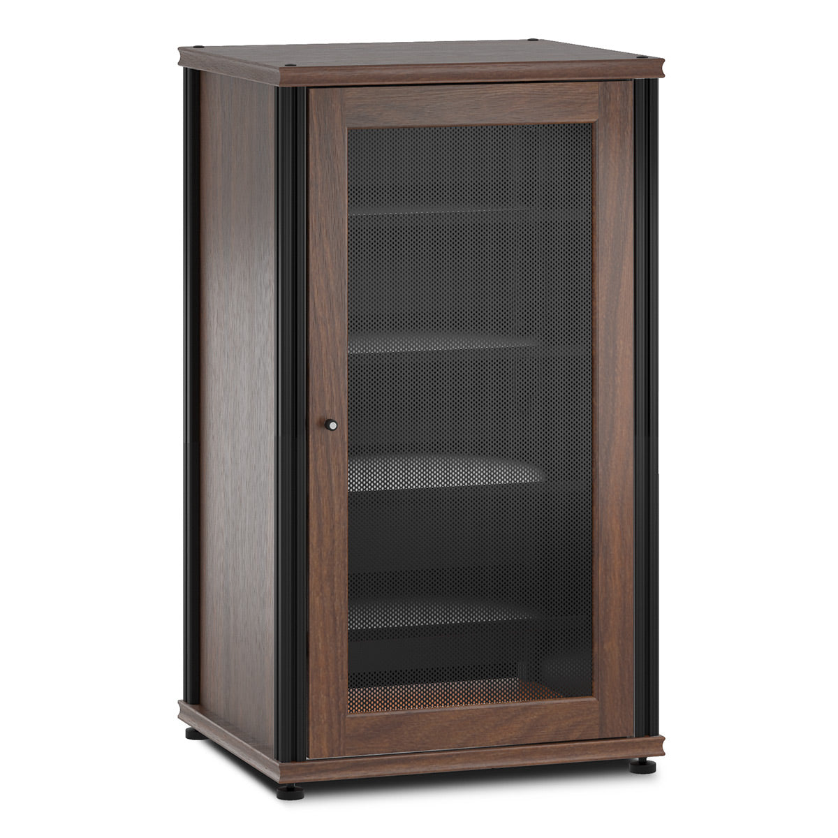 Salamander Designs Synergy 402 AV Cabinet (Dark Walnut with Black Posts)