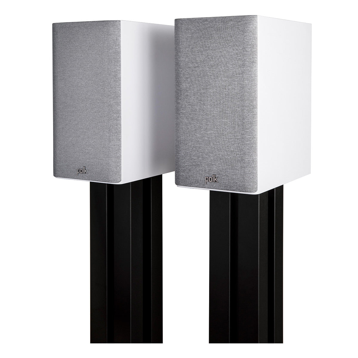 Polk Audio Reserve 200 Bookshelf Speaker Pair with 14 Gauge Speaker Wire - 50 Feet (White)