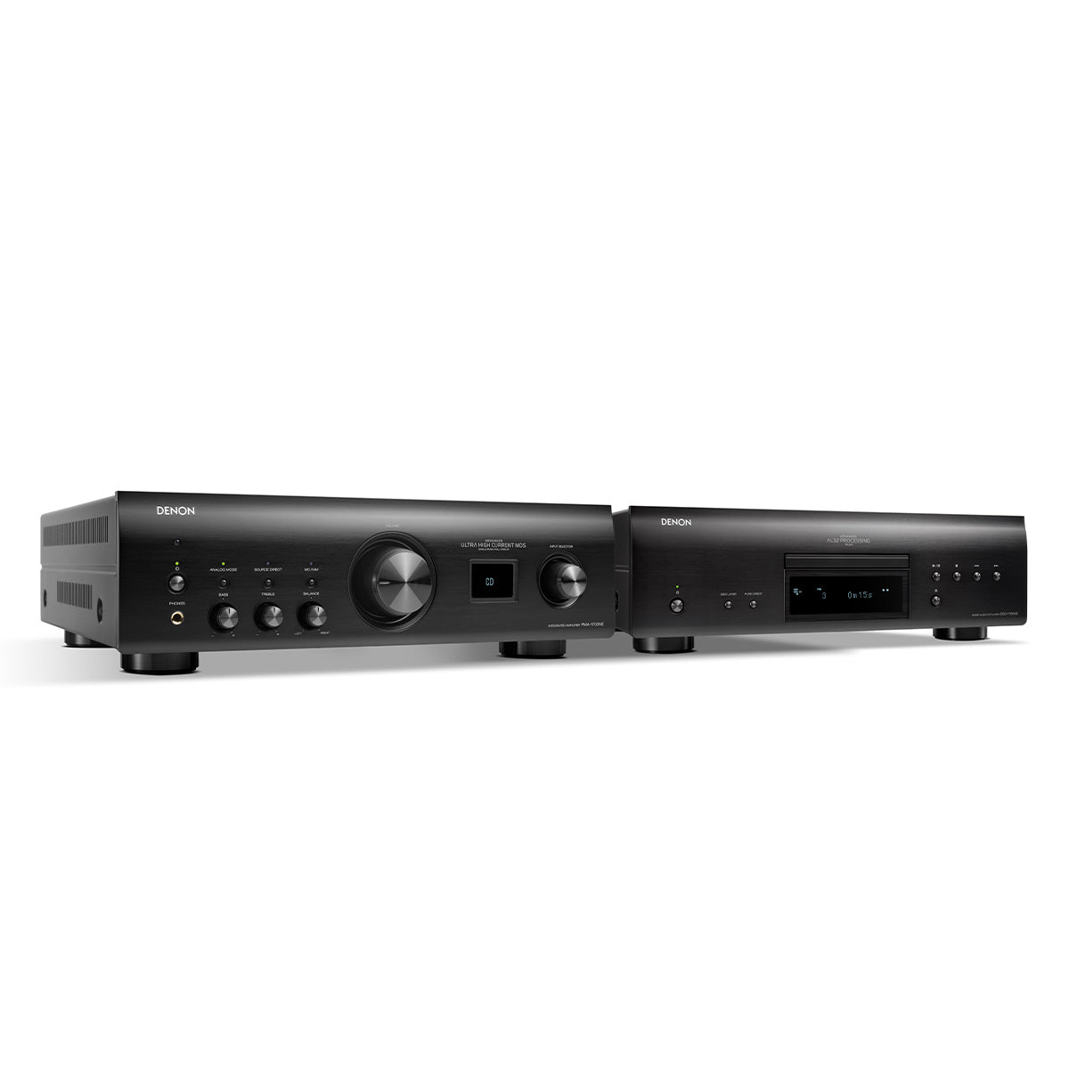 Denon PMA-1700NE 140W Integrated Amp & DCD-1700NE CD/SACD Player (Black)